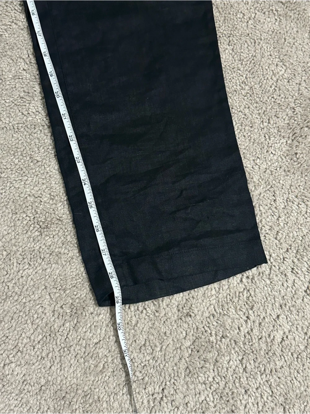 Quince Men’s Black 100% Linen Pants